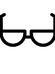 Ein Icon in Form einer Brille, das die Optik Branche repräsentiert