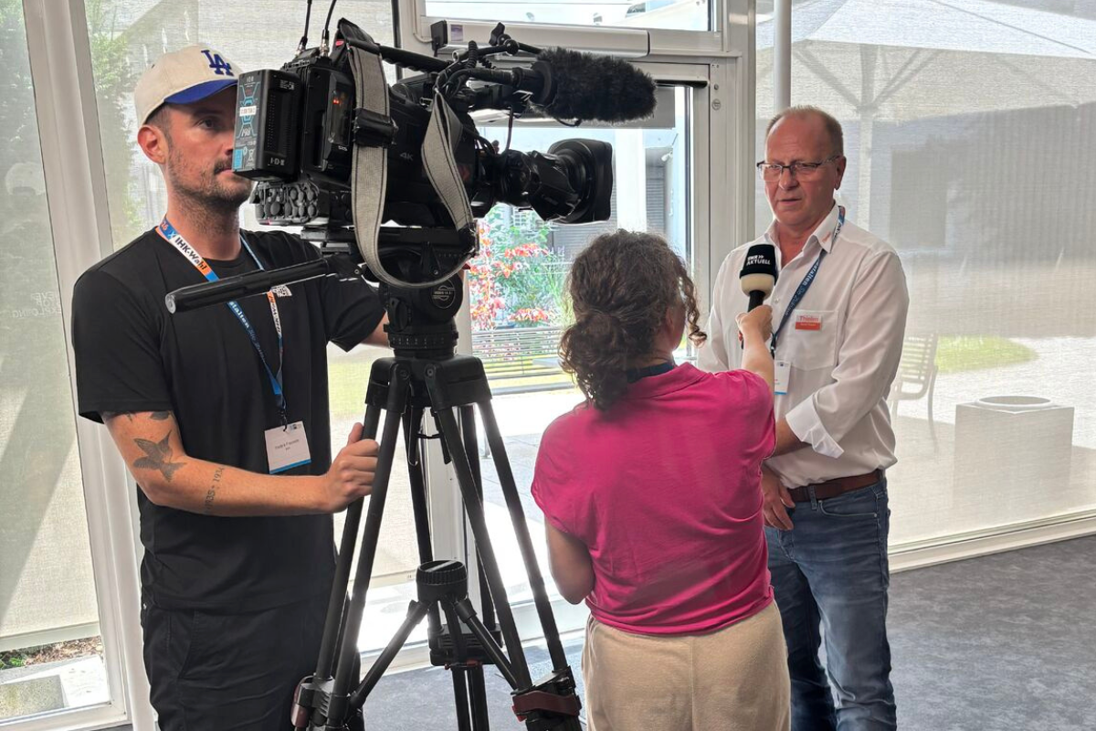 Bernd Thielen von Thielen Automation im Interview mit dem SWR
